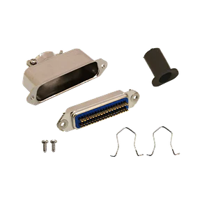 Conector Centronics CEN36-H Hembra 36 Pines, Soldable, con Tapa Metálica, Montaje Manual