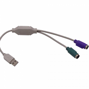Adaptador USB-A-M a 2-PS2-H Teclado/Mouse USB-PS/2