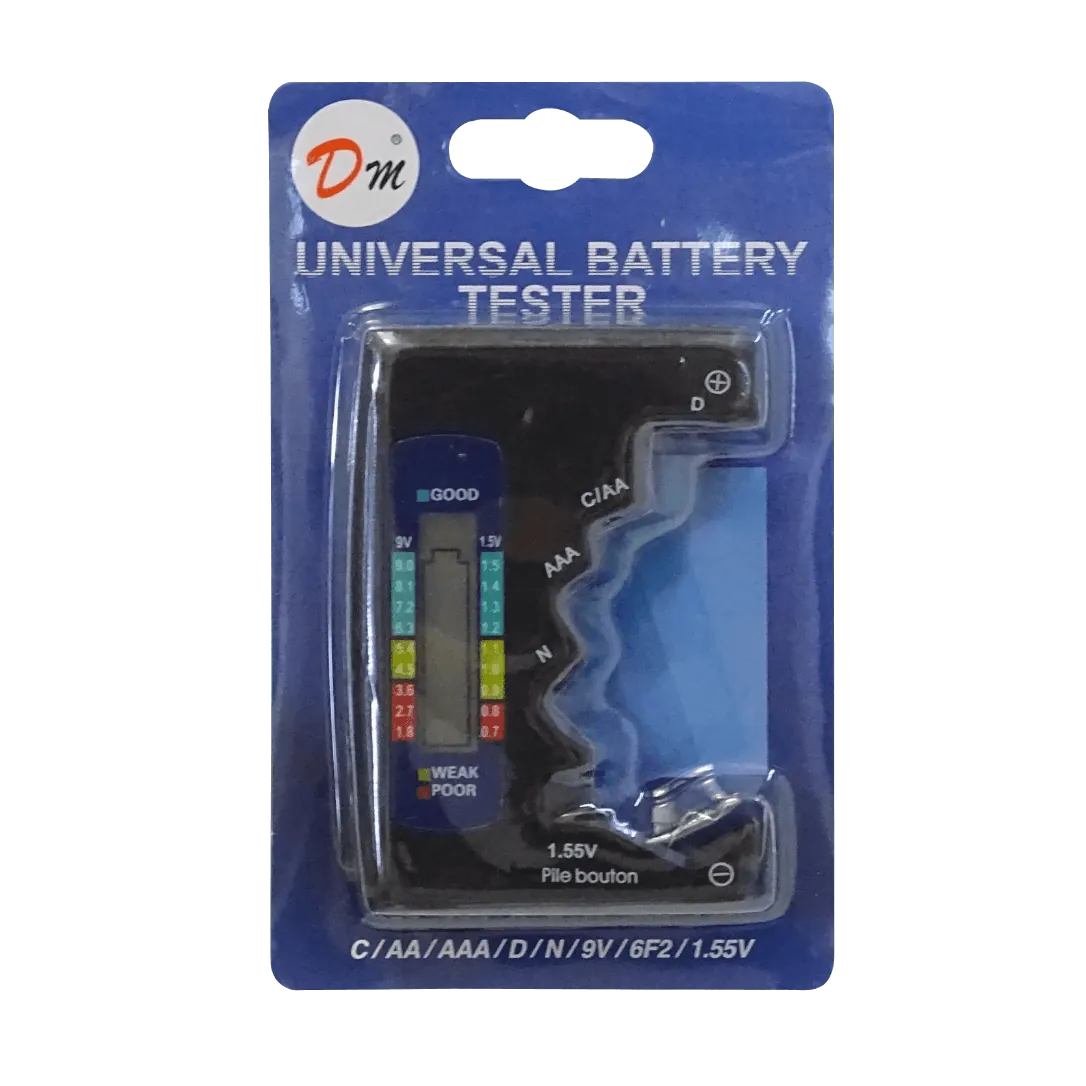 Probador de Pilas AA AAA C D N Pile bouton 0,7-9V Display Digital 1