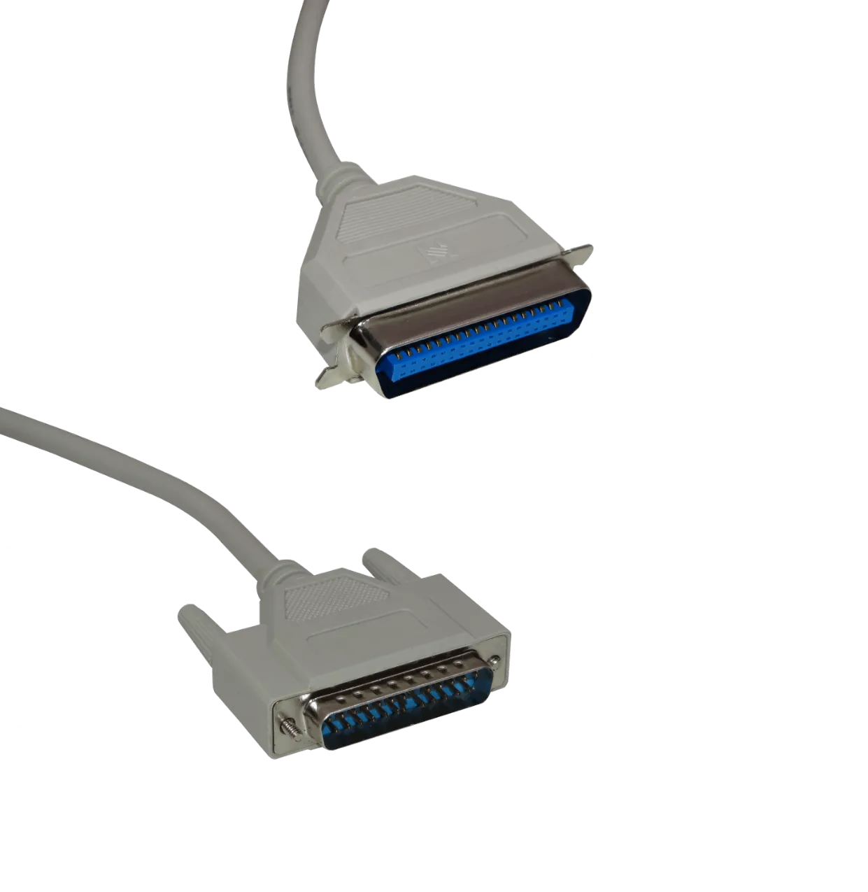 Cable Paralelo 1,8mt p/Impresora DB25-Macho CEN36 Gris VW-1 Centronics 1