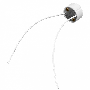BASE GU10 Ceramica con cables Soquete Conector