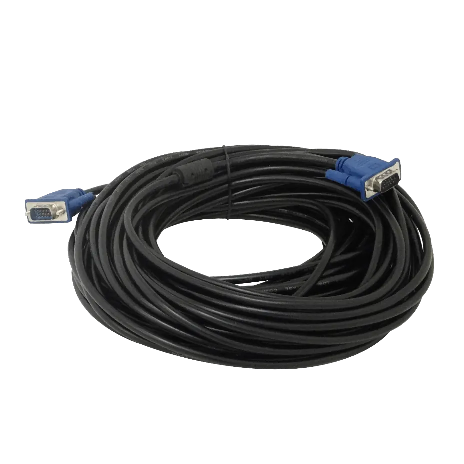 Cable VGA HDB15 Macho a Macho, 20 Metros, Blindado 1