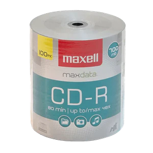 Torta CD-R 100-unids MAXELL 700mb 1x-48x 80min