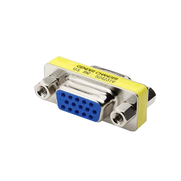 VGA-HH. VGA Hembra-Hembra copla 2-HD15(DB15-3-filas) p/FP1MV-FP2MV DE-15/HH 1