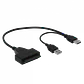 Adaptador SATA USB2.0 DiscoDuro Externo 2,5/3,5 req-12V - Miniatura 1