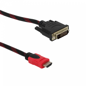 Cable DVI-D Single Link Macho a HDMI Macho, 2 Metros, Negro