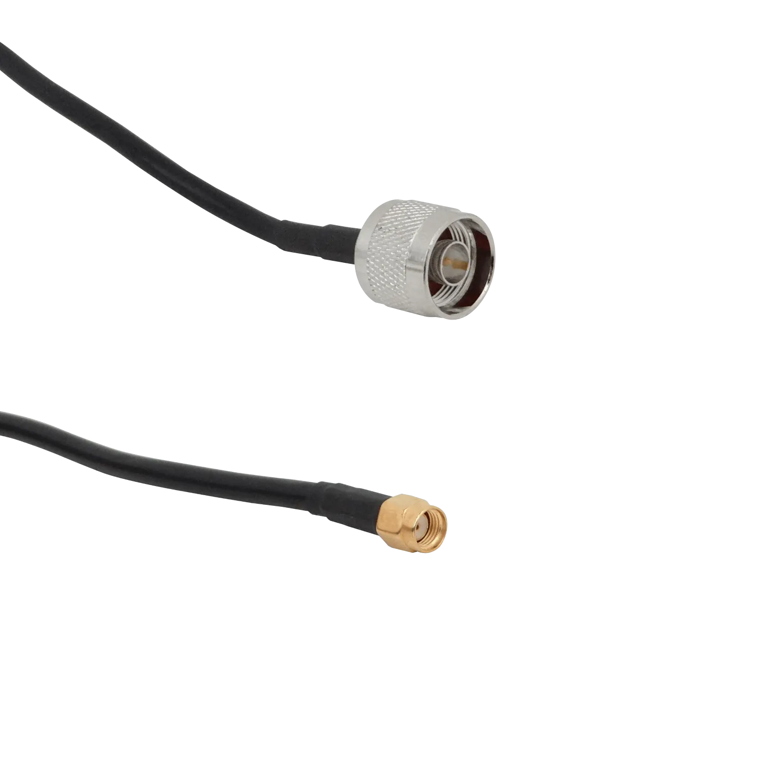 Cable Coaxial 15m, RPSMA-Macho a N-Macho, LMR195, Negro 1