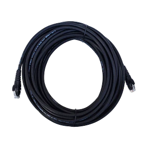 Cable Patch Cat6 Negro LSZH 10 metros Inyectado Multifilar para Conexiones Extensas