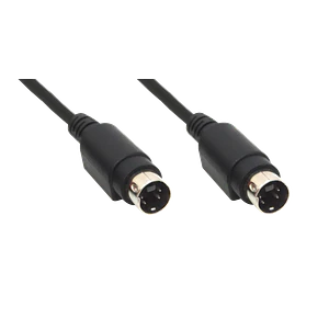 Cable S-VIDEO 1m,  Mini-DIN 4 pines macho-macho (negro)