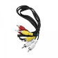 Cable Audio Video 3 RCA Macho a 3 RCA Macho, 1.5 Metros - Miniatura 1