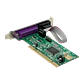 Tarjeta Adaptadora PCI de 2 Puertos Seriales DB9 UART 16550 RS232 y un Puerto Paralelo LPT - Miniatura 1