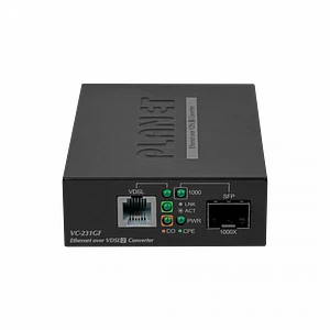 Convertidor VDSL2 a SFP/RJ11, 1.4km, CO/CPE, 4 DIP, 5V, PLANET VC-231GF