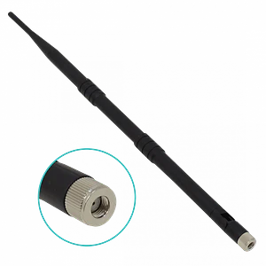 Antena Omni interior 9dBi 2,4GHz-2,5GHz RPSMA-M 38cm Negra