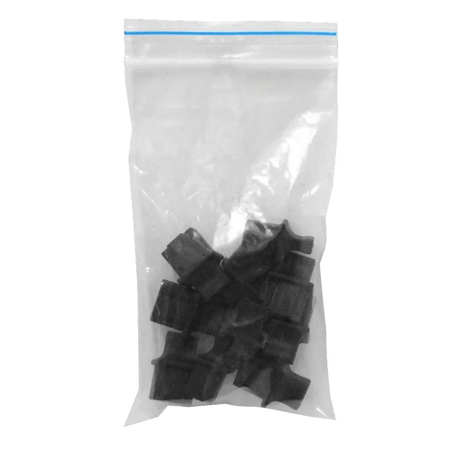 10-unids Tapa para Keystone RJ45 Negra Plastica 1
