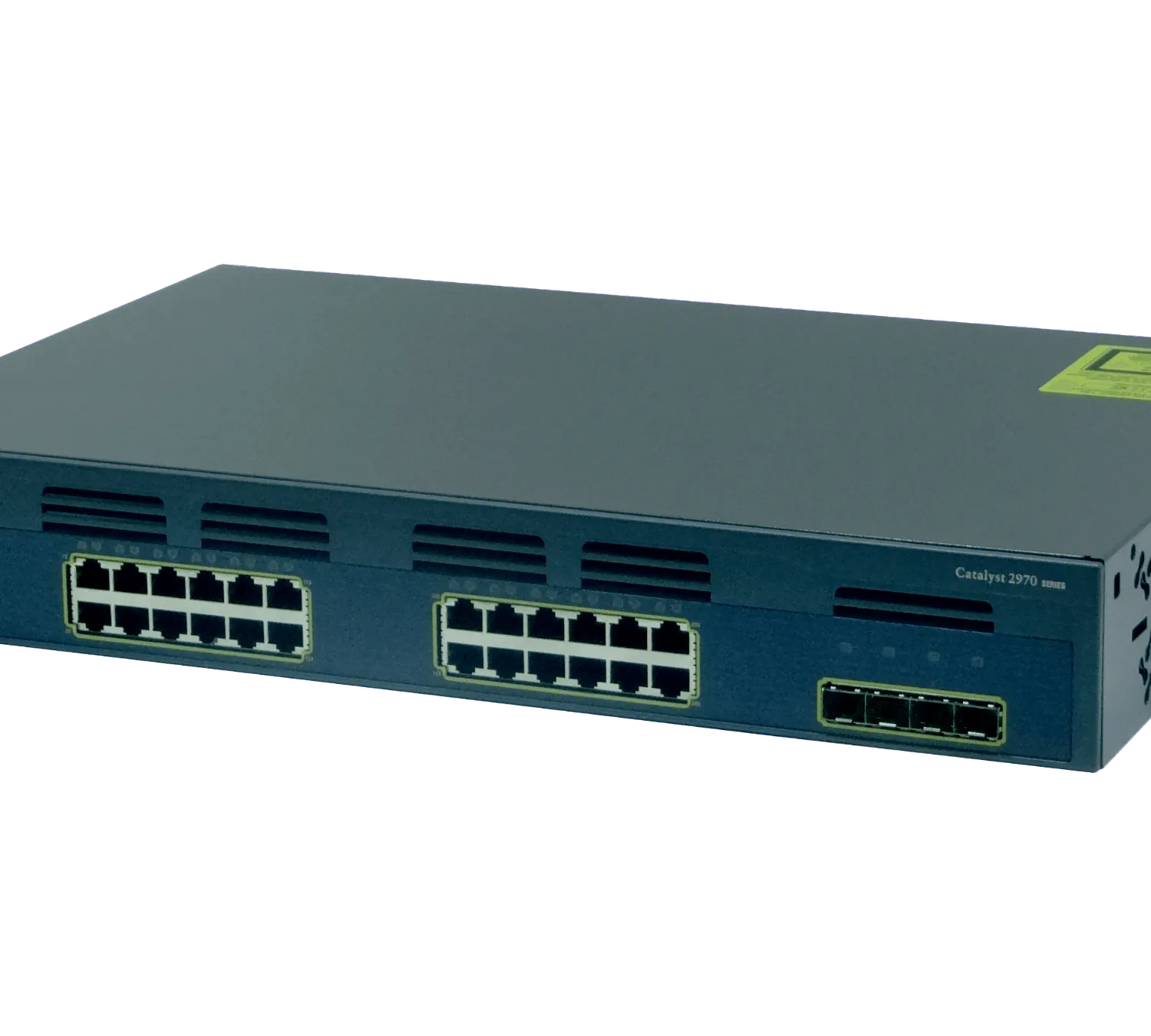 CISCO REFACCIONADO 24-1000 4-SFP RS232-RJ45/DB9-H Switch Rack-1,5U 1