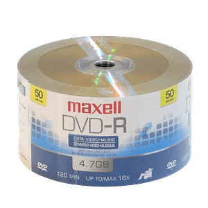 MAXELL Torta DVD-R 50-unids 16x 4,7GB 4.7GB 1-6hrs