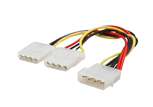 1-MOLEX-M 2-MOLEX-H Cable de poder tipo-Y 15cm 1