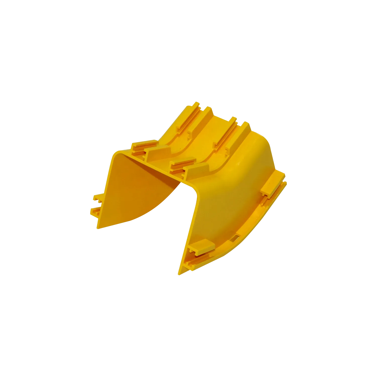 CCA-120-AE. 120x100mm Angulo 45º Exterior Amarilla PC+ABS LSZH Macho 1
