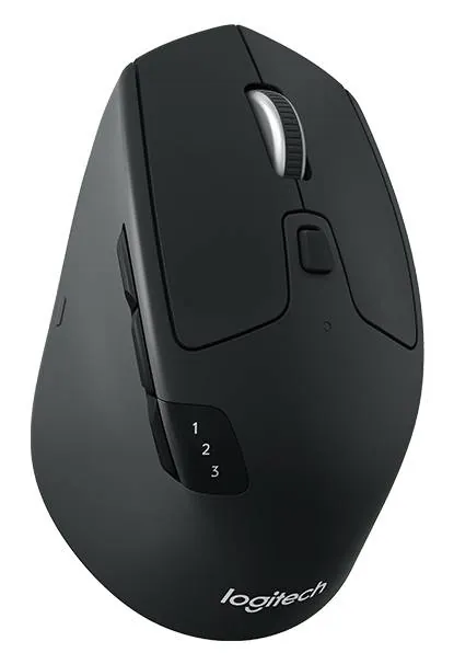 Mouse Logitech M720 Triathlon Wireless Optical Mouse, Black  1
