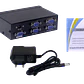 Splitter VGA 1 Entrada Hembra a 4 Salidas Hembra, 1920x1440, con Fuente 9V - Miniatura 1