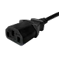 1,5mt MAGIC-Macho-2200-10A C13-Hembra Cable Poder Negro 3x1mm2 10A - Miniatura 1