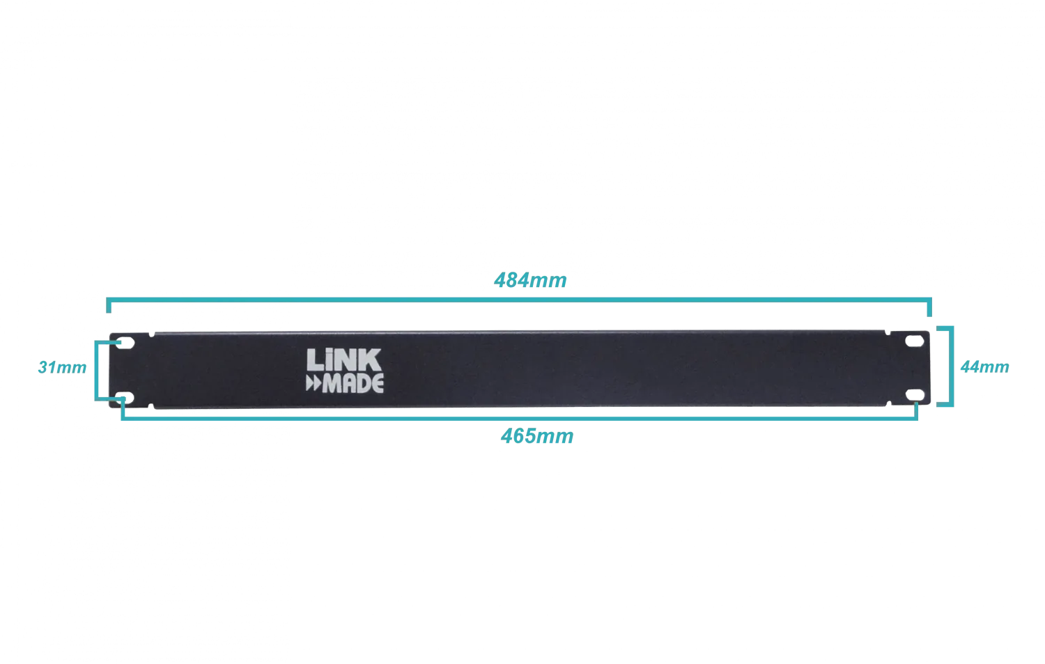 Tapa Cubre Espacio LINKMADE RAP-1 1U Negro Rack 19 Pulgadas Fierro 1