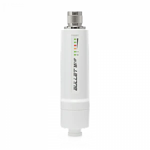 Radio airMAX® para Exteriores de 2.4 GHz con Conector N para Antenas y PoE Pasivo, Ubiquiti BulletM2