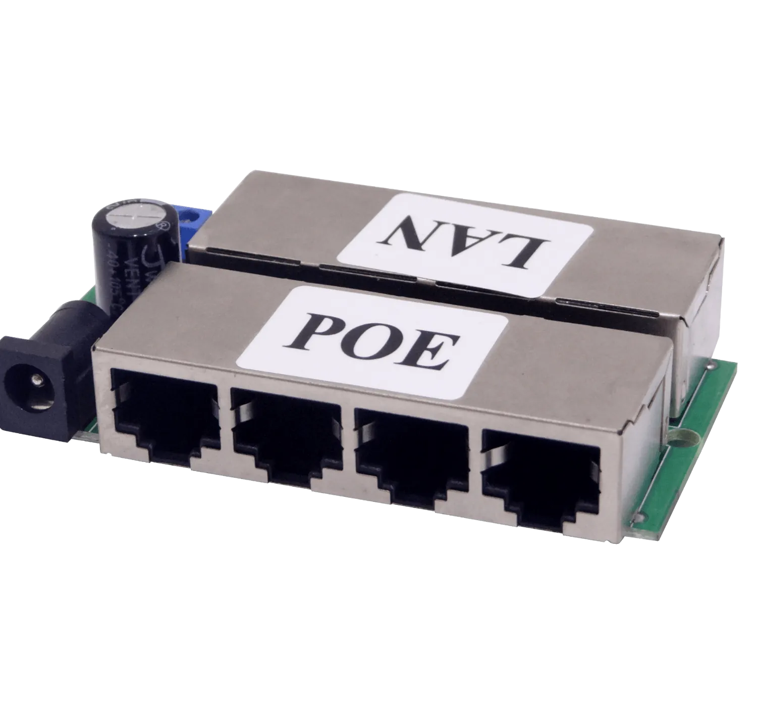 Inyect PoE Pasivo 4-puerto 8-RJ45 2pin/Jack-5,5x2,1mm req-FuentePoder 1