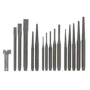 MAKAWA Juego de Punzones y Cinceles 16-piezas Punch Chisel Set