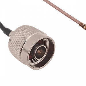 Cable Coaxial U.FL a N-Macho, CA100, Negro, LMR100, 20cm