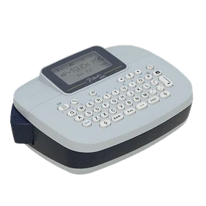 Rotulador Personal Brother PTM95, Teclado QWERTY, Plantillas Deco Mode, Blanco