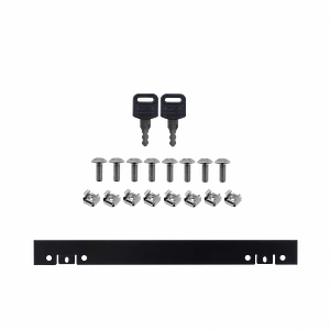 LINKMADE Laterales-Remov 4U 45cm-Fondo Rack Pared Mural Negro