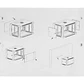 Gabinete Rack Mural LINKMADE RK06-4LD 6U 45cm Fondo - Desarmado - Miniatura 1