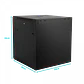 Gabinete Rack de Pared LINKMADE 12U, Fondo 60cm, Negro, Incluye M6-2U - Miniatura 1