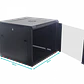 Gabinete Rack de Pared LINKMADE 9U, Fondo 60cm, Negro, Incluye M6-2U - Miniatura 1