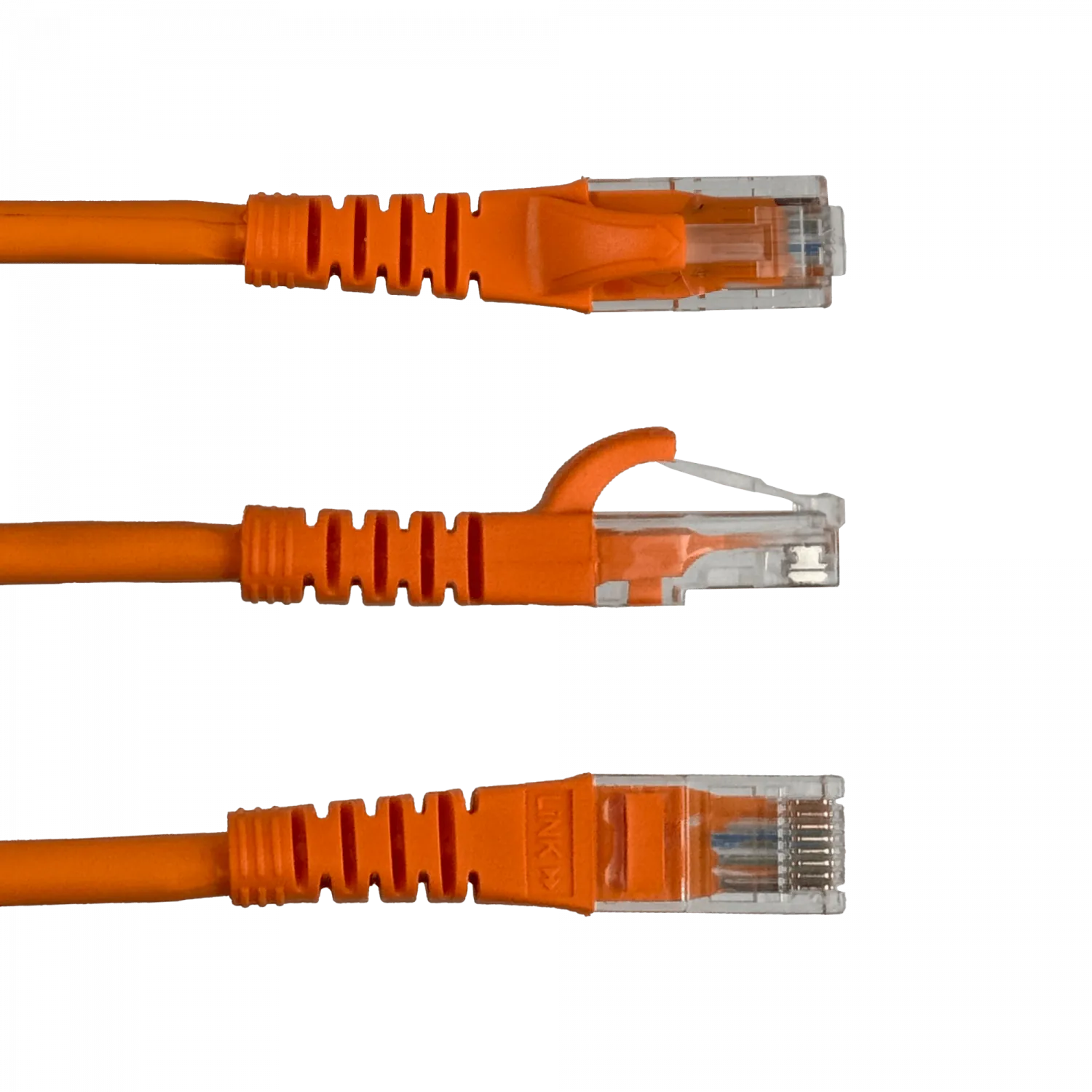 Cable Patch LINKMADE Cat5e 1mt Naranjo LSZH Inyectado Multifilar 1
