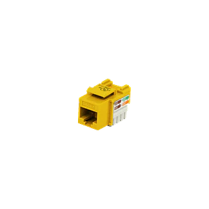 Keystone Punchable LINKMADE KP5ML Cat5E Amarillo U UTP RJ45 Conector Hembra