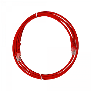 Cable Patch Cruzado LINKMADE Cat6 2mt Rojo U/UTP CrossOver 568A/568B