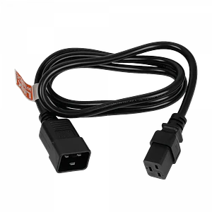 Cable de Poder 140cm LINKMADE C19 Hembra a C20 Macho Negro 16A 3x1.5mm2