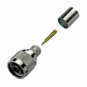 Conector N Macho NM4C para CA400/LMR400, crimpeable