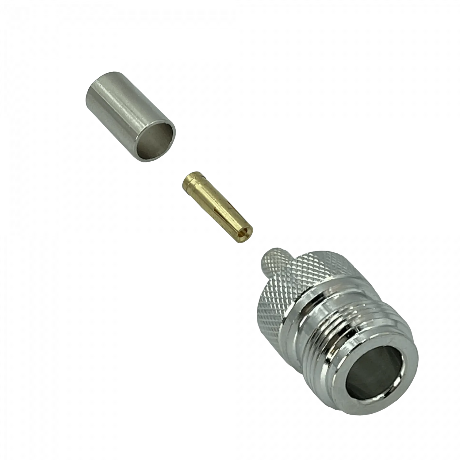 N-Hembra LMR195 RG58 Conector Crimpeable Coaxial 1