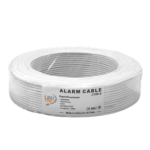 Cable Telefónico 100m, 4C, 24AWG, 2 Pares, Redondo, Aleación CCA, Blanco