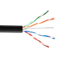 Cable UTP Exterior LINKMADE CBXL-UN1 100m Cat5e Cobre Solido AWG24 Negro HDPE - Miniatura 1