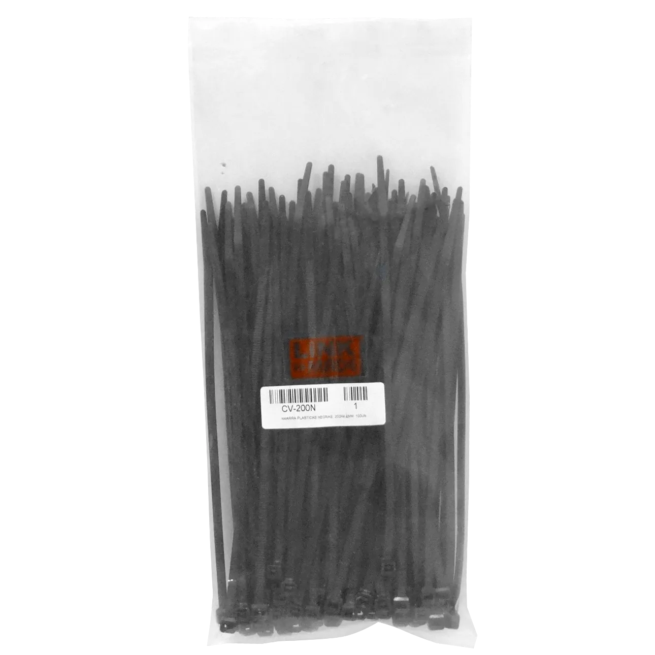 Amarras Plásticas LINKMADE 203x4.6mm Negras - Pack de 100 Unidades 1
