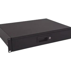 Cajon con Llave LINKMADE RAC-2U 2U Negro Profundidad 30cm Altura 2RU<