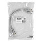 Pack x4 Cable Patch LINKMADE Cat5e Gris 30cm LSZH Inyectado Multifilar - Miniatura 1