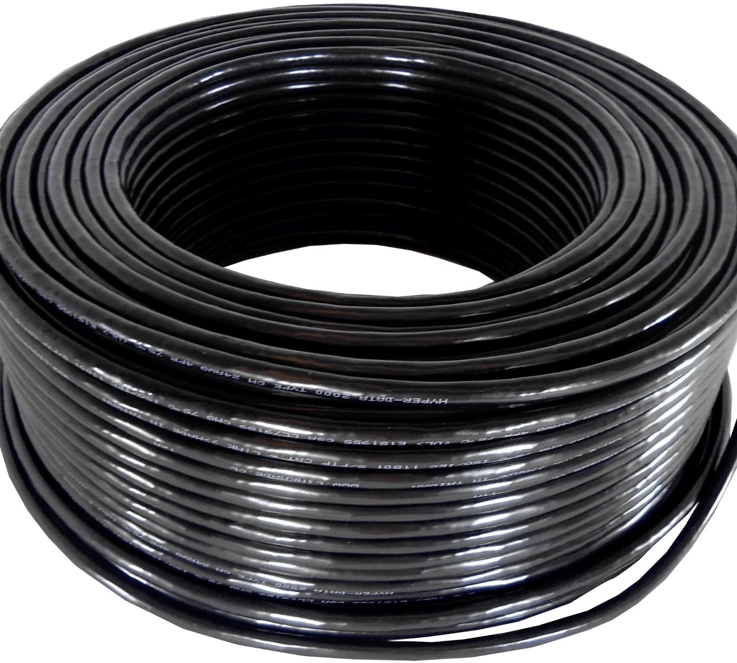 Cable SF/UTP Cat6 exterior unifilar 100 m, LINKMADE CBX6L-SFN1, negro, cobre 100 % 1