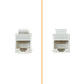 Blanco CAT6 UTP Copla RJ45-RJ45 Keystone Feedthrough - Miniatura 1