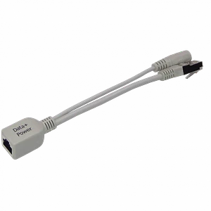 Inyector PoE Pasivo MikroTik RBPOE, 10-100Mbps de 10-28V con Conector Jack 5.5x2.1mm 