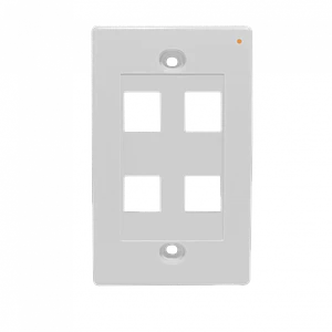 LINKMADE Blanco 4-Keystone Vertical Faceplate 70x114mm